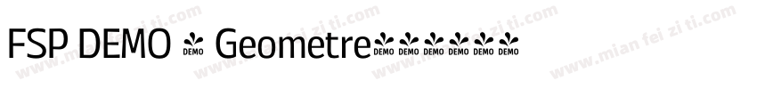 FSP DEMO - Geometre字体转换